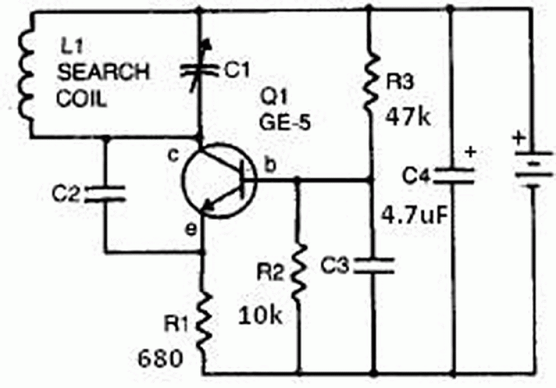 metal detector circuit : Sensors Detectors Circuits :: Next.gr