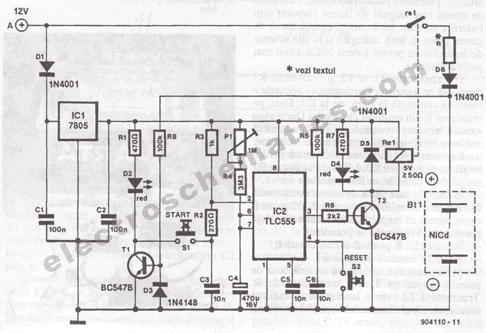Portable Battery Charger Schematic Diagram