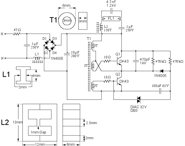 fluorescent circuit Page 2 Â« Light Laser LED Circuits Â« :: Next.
