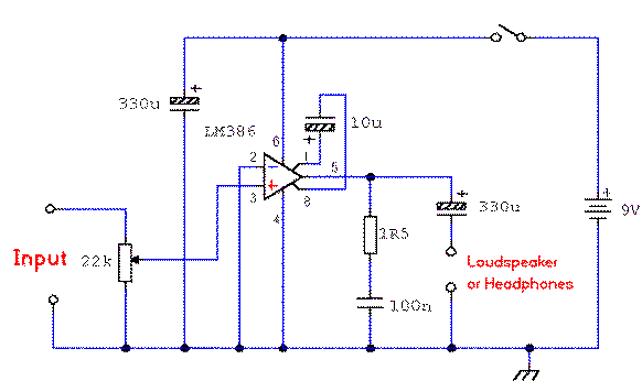 basic tube amplifier circuit