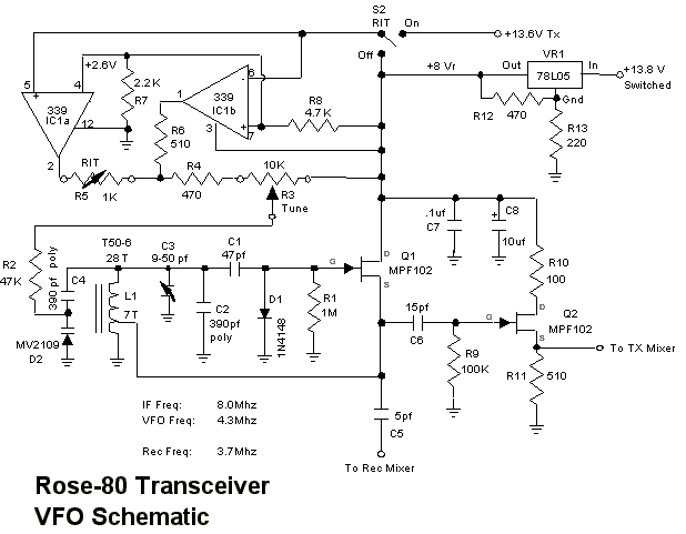 5 watt, 80 meter QRP CW Transceiver