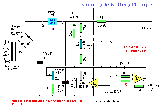 motorcycle battery charger under Repository-circuits -47473- : Next.gr