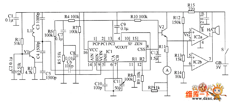 Metal detector circuit diagram 8 under Repository-circuits ...