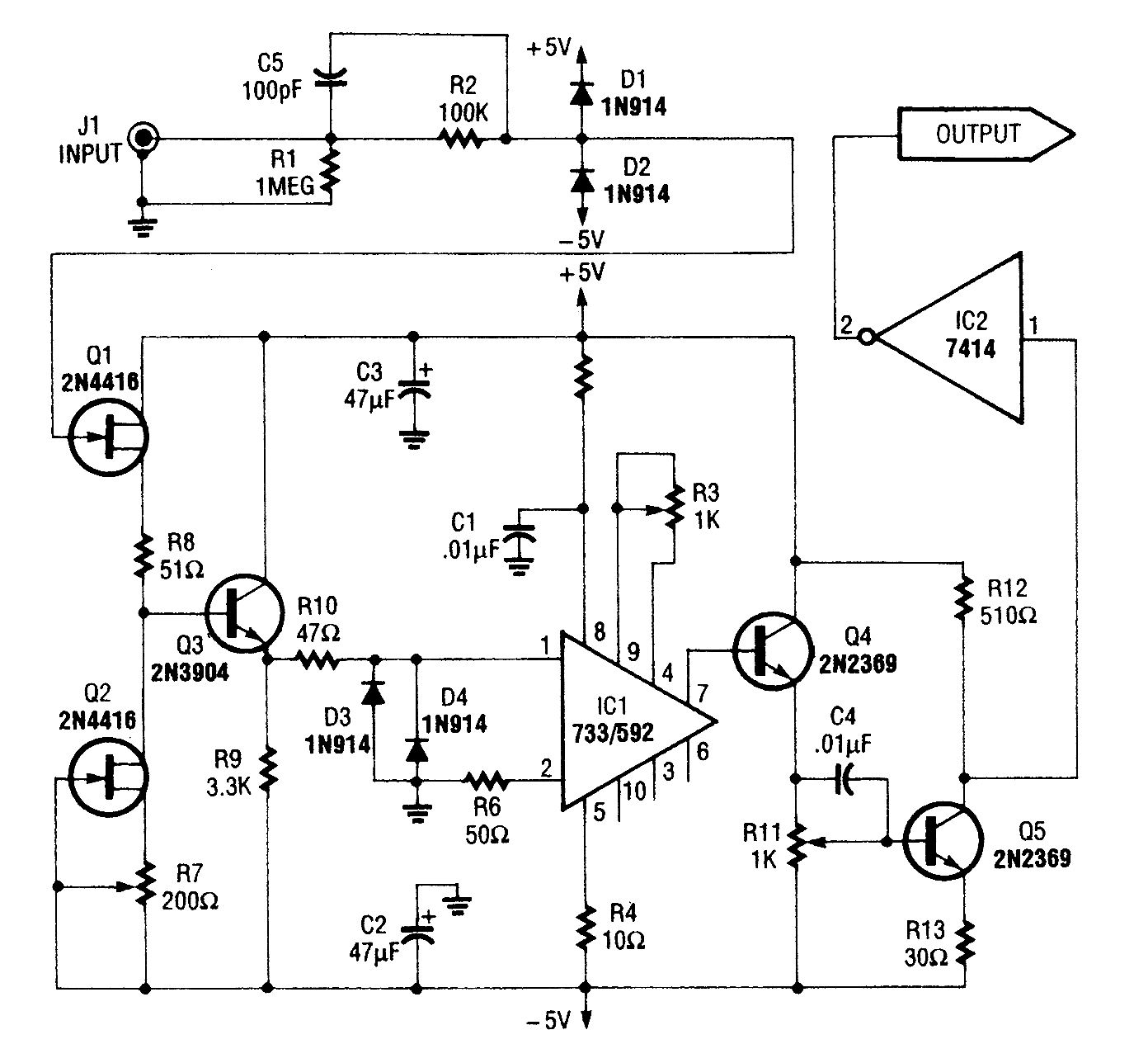FREQUENCY COUNTER PREAMP under Repository-circuits -53897 ...