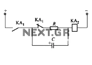 Delaying the release of DC relay circuit