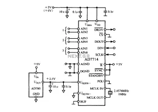 5-channel low-power programmable sensor signal processor with AD7714 circuit