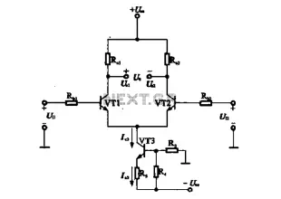 A constant current source of the differential amplifier circuit