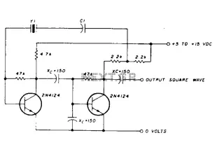 Frequency crystal oscillator circuit diagram of 10kHz-150kHz