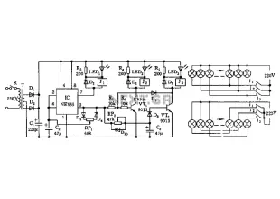 555 Rock lantern controller circuit diagram