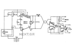XTR112 114 isolated transmit receive circuit diagram of the ring