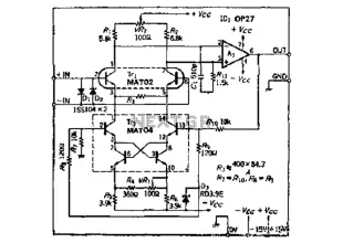 Double transistor low noise of the preamplifier measured by high