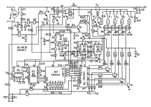 Homemade small telephone PBX circuit diagram