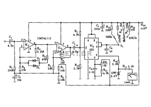 555 direct reading frequency meter schematic