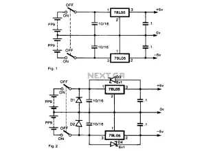 Bipolar power supply for battery instruments 