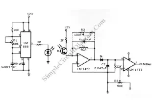 Infrared Transmitter-Receiver with 555