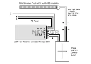 12v-24v dimmer switch 200w driver circuit