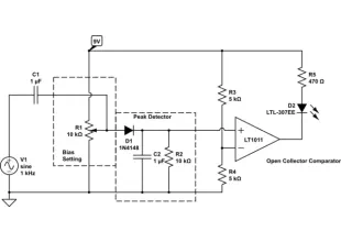 transistors Controlling LED with 300mV AC signal