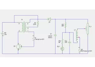 geiger power supply circuit