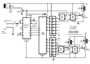 Cell Phone Controlled Home Appliance circuit