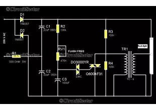 Strobe Light Circuit with Timing PCB