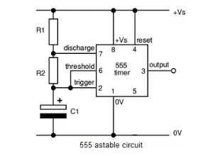A 555 circuit