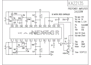 Low distortion audio amplifier Using KA22135