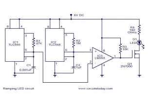 LED ramping circuit