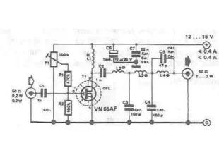 RF amplifier circuit diagram