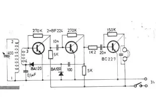 Radio receiver circuit for long and medium wave