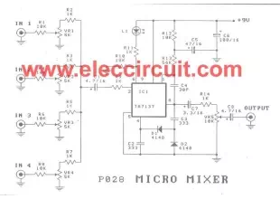 Micro mixer circuit by TA7137
