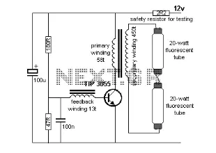12v compact fluorescent circuit