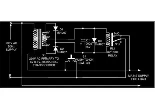 Protection Circuit For Electrical Appliances From Power Supply Variations PCB