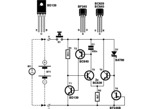 Battery Tester Circuit Schematic