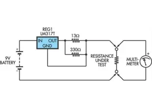Low Ohms Adaptor For DMMs Based On An LM317 Regulator