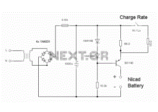 NiCad battery charger circuit