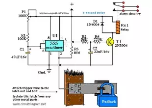 latest touch alarm system circuit