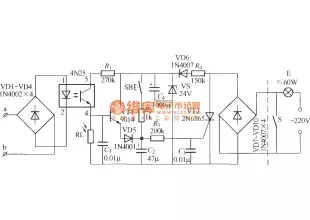 Telephone control automatic lighting circuit 1
