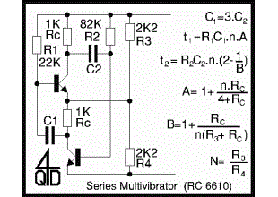 Astable multivibrator circuits