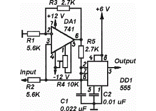 Simple voltage to frequency converter