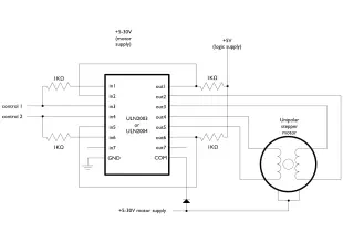 Arduino Stepper Unipolar Circuit