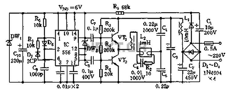 Electronic Ballast Circuit Diagram