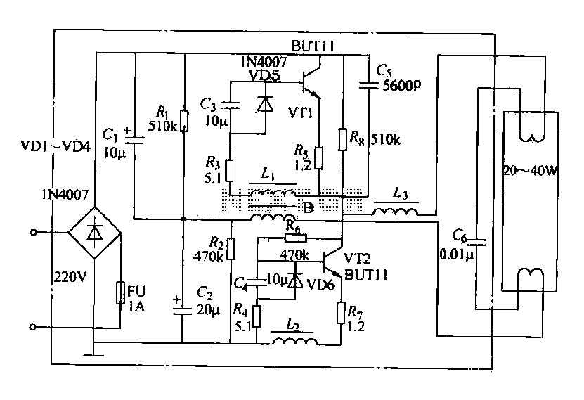 Electronic Ballast Circuit