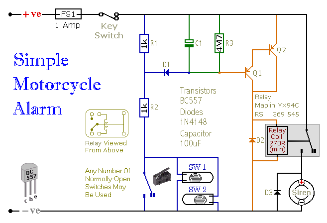 car alarm circuit Page 2 : Automotive Circuits :: Next.gr 2000 cb750 wiring diagram 