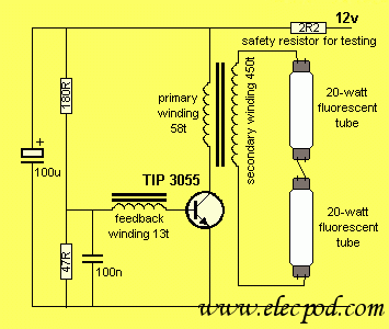 inverter circuit Page 8 : Power Supply Circuits :: Next.gr 240v ballast wiring diagram 