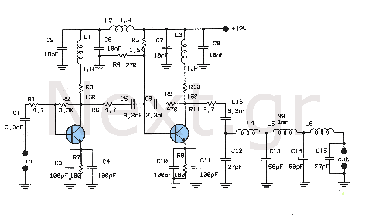 Linear Amplifier 400mW under RF Amplifier Circuits -60684- :