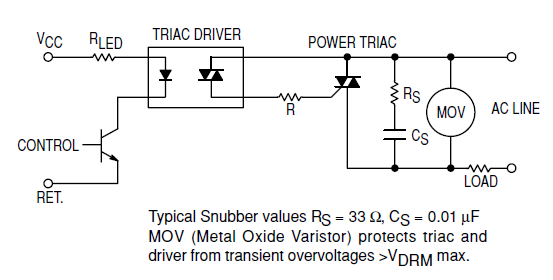 capacitor Choosing components for a triacs snubber under ... motor starter wiring simulation 
