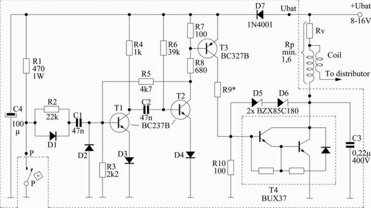 electronic car ignition circuit under Repository-circuits ... 120 volt motor starter coil wiring diagram 
