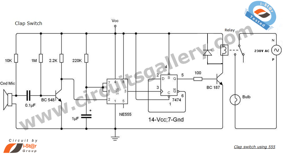 IR Detector Circuit using 555 Timer IC