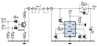 Lnb Cable Data Transceiver Circuit