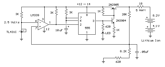 Lithium Ion Charger 2 Cell under Repository-circuits -23696- : 